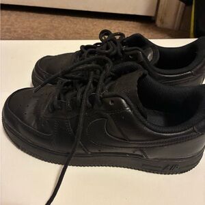 Classic Black Lace-Up Sneakers